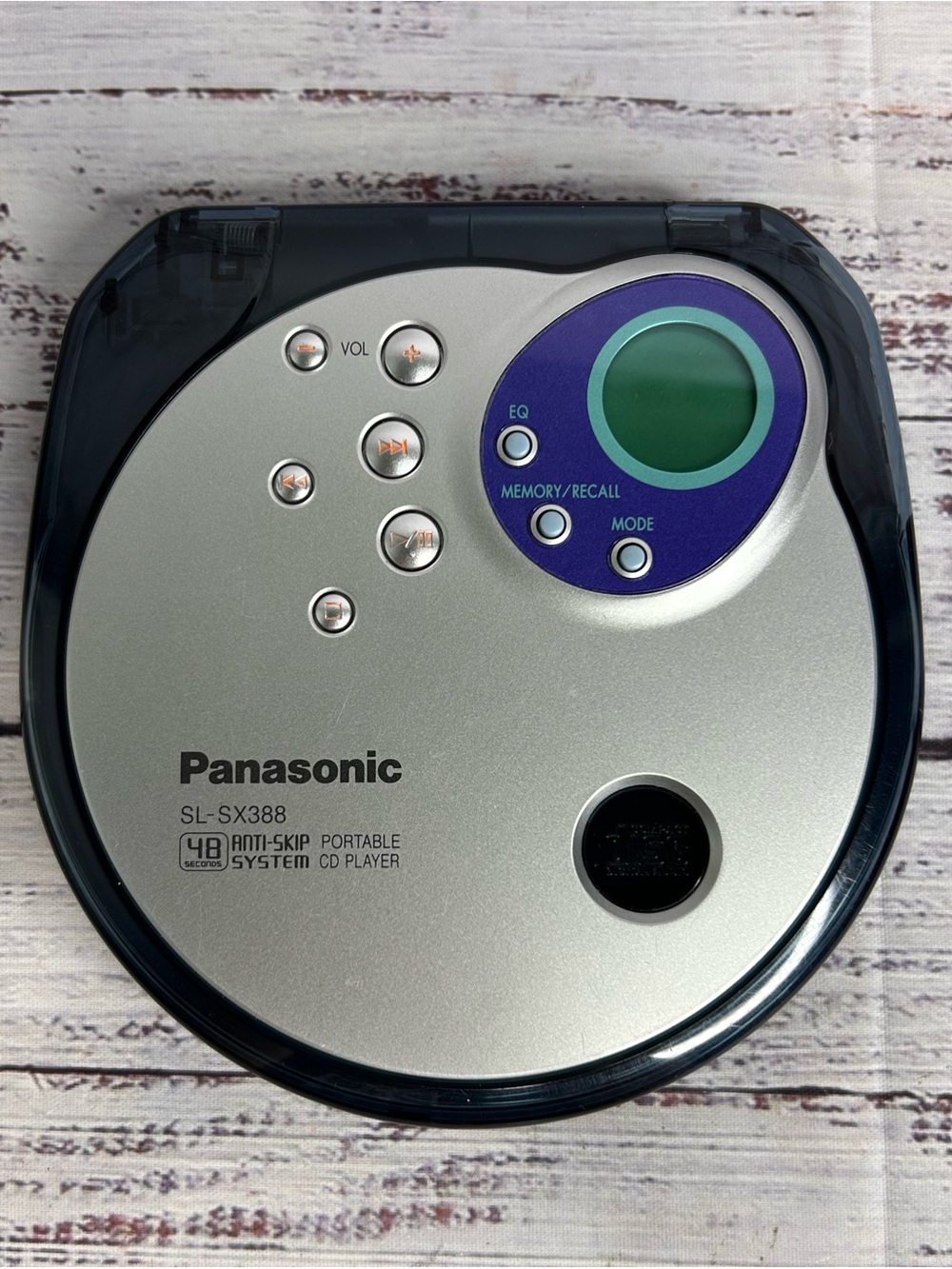 Panasonic SL-SX388 Portable CD Player Silver Anti-Skip Discman 2002 Tested/Works